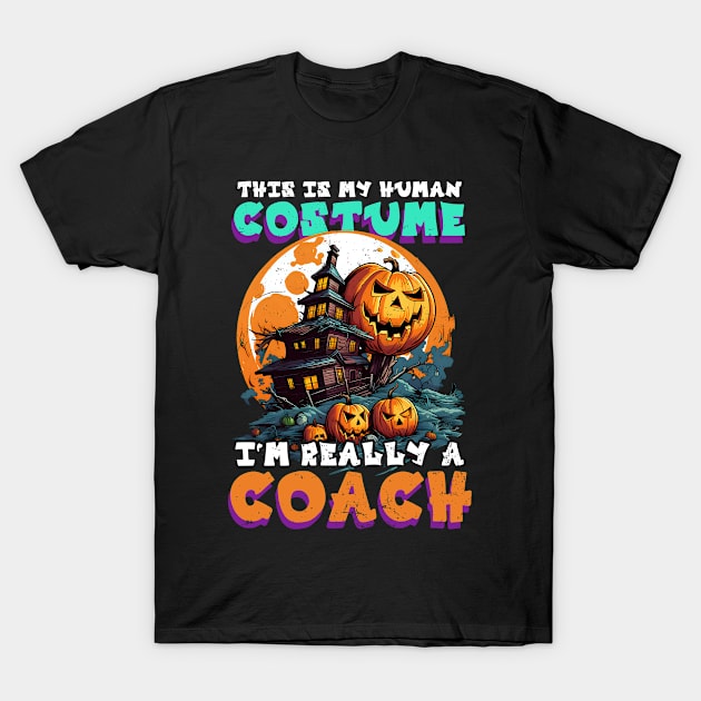 Halloween Coach Shirt | Human Costume I'm Coach T-Shirt by Gawkclothing